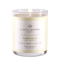 Plantes et Parfums Bamboo Blanc 180gr geurkaars